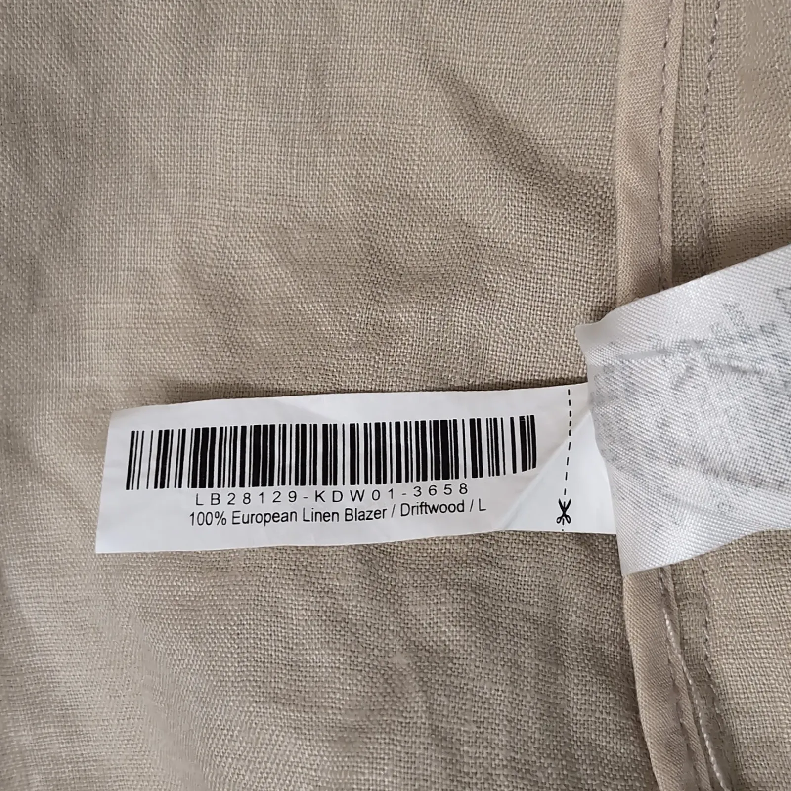 Quince L 100% Linen Blazer Driftwood Tan Quiet Luxury Minimalist Jacket Size L - Image 9