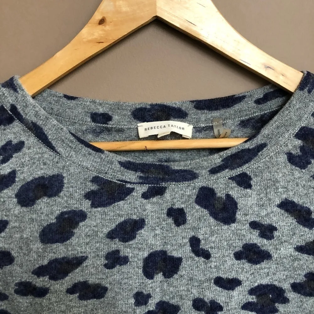Rebecca Taylor Leopard Mix Pullover‎ Sweater Small - Image 5