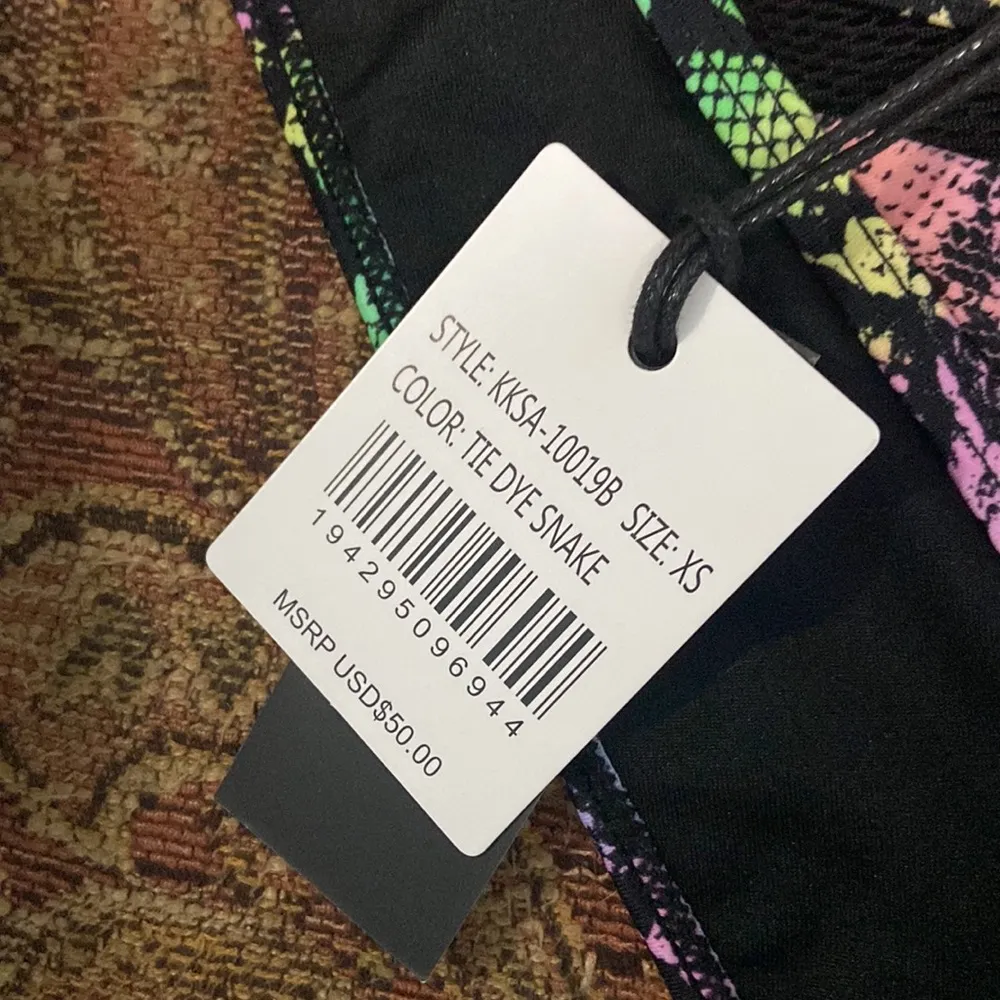 kendal + kylie triangle mesh bikini top medium bottom xs - Image 8