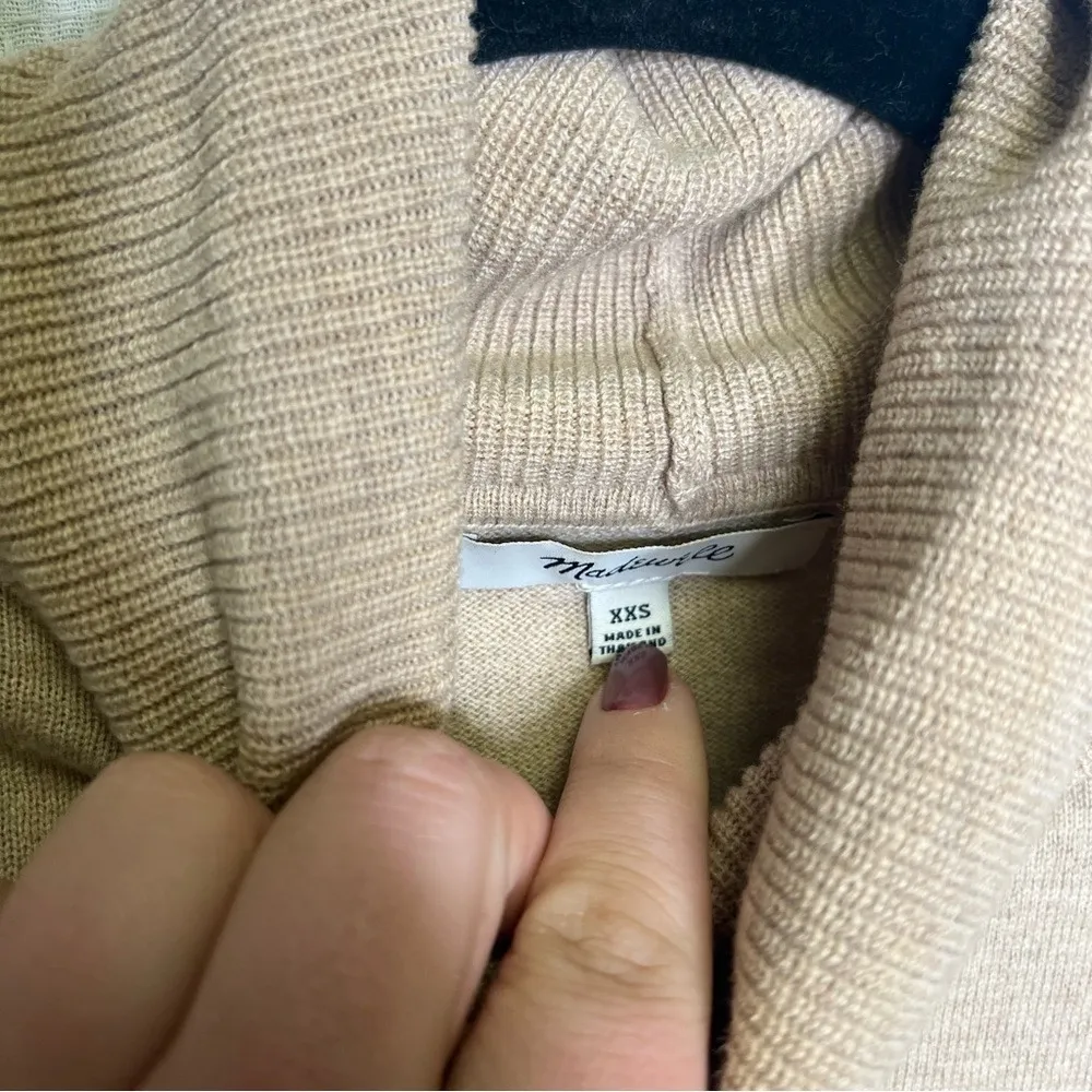 Madewell | XXS Tan‎ Turtleneck Sweater Soft Knit Classic - Image 5
