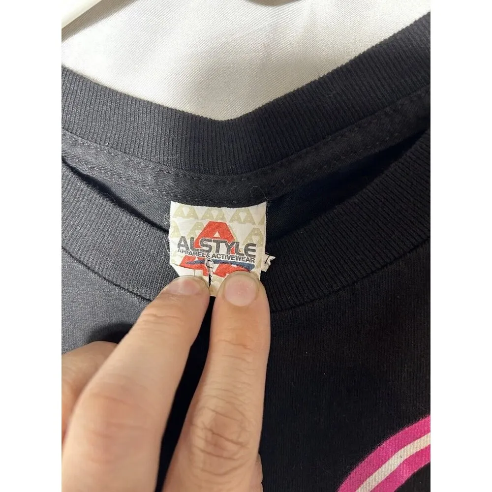 Vintage AAA Alstyle Label - Walt Disney MICKEY MOUSE Neon Lights Sz med. T-Shirt - Image 4