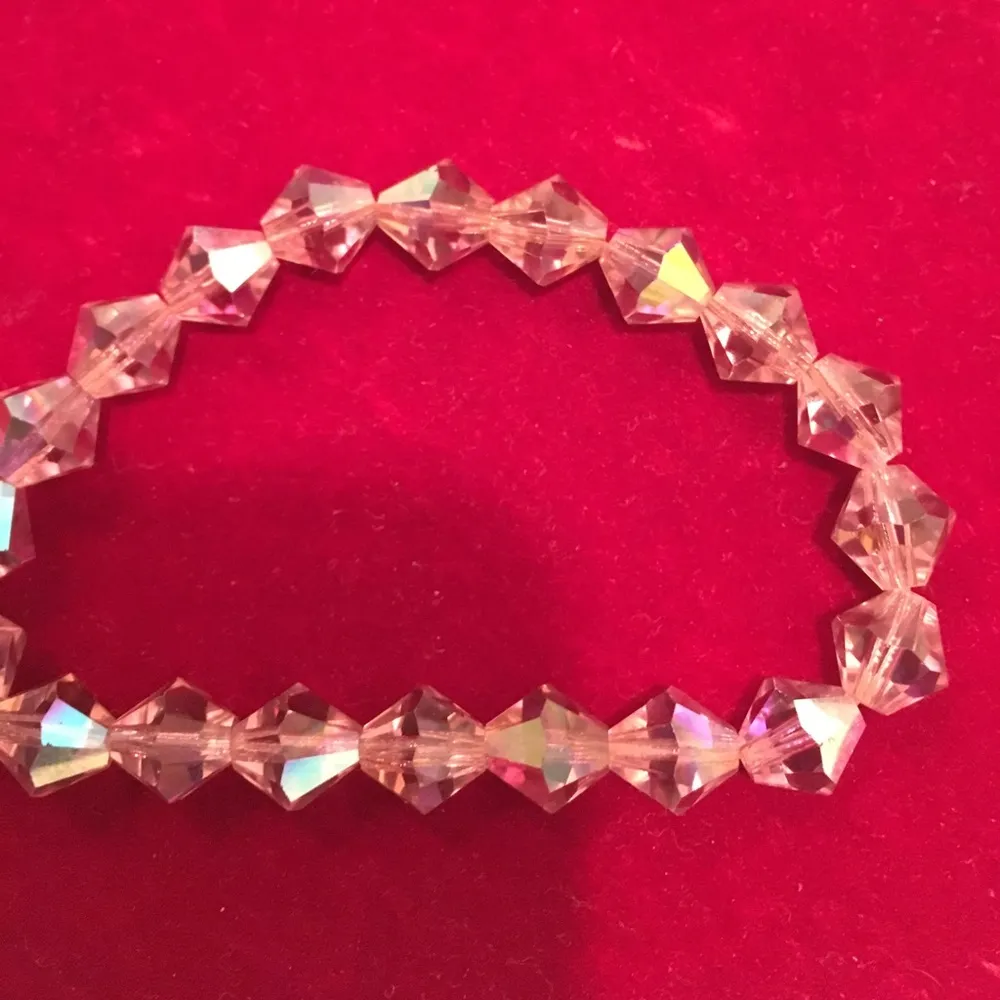 Claire’s Pink crystal bead bracelet vintage - Image 2