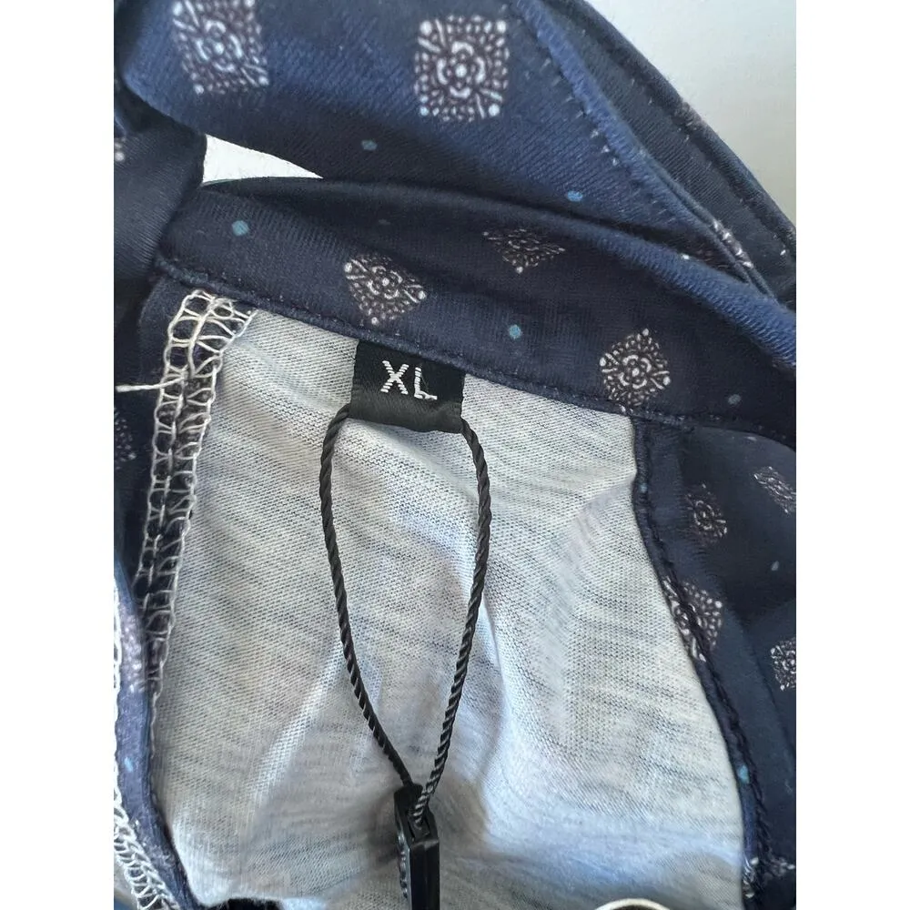 Ouges Geometric Print Halter Dress NWT XL Blue - Image 6