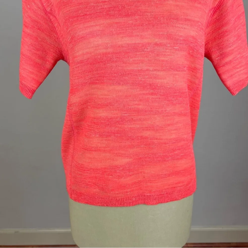 J. Crew Collection Neon Pink Wool Blend Top - Image 4