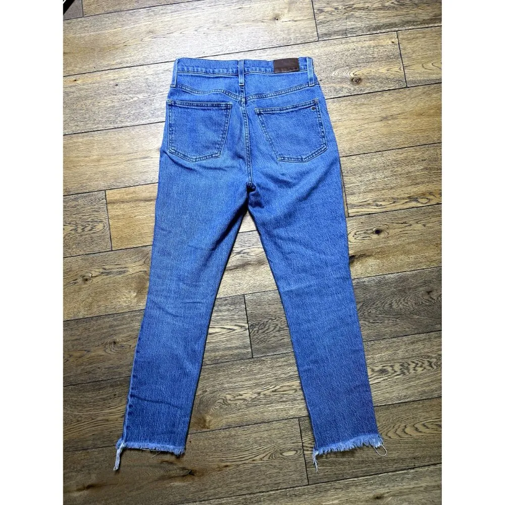 Madewell Raw Hem The Perfect Vintage Jean Ainsworth Wash Women's Size 27 - Image 9
