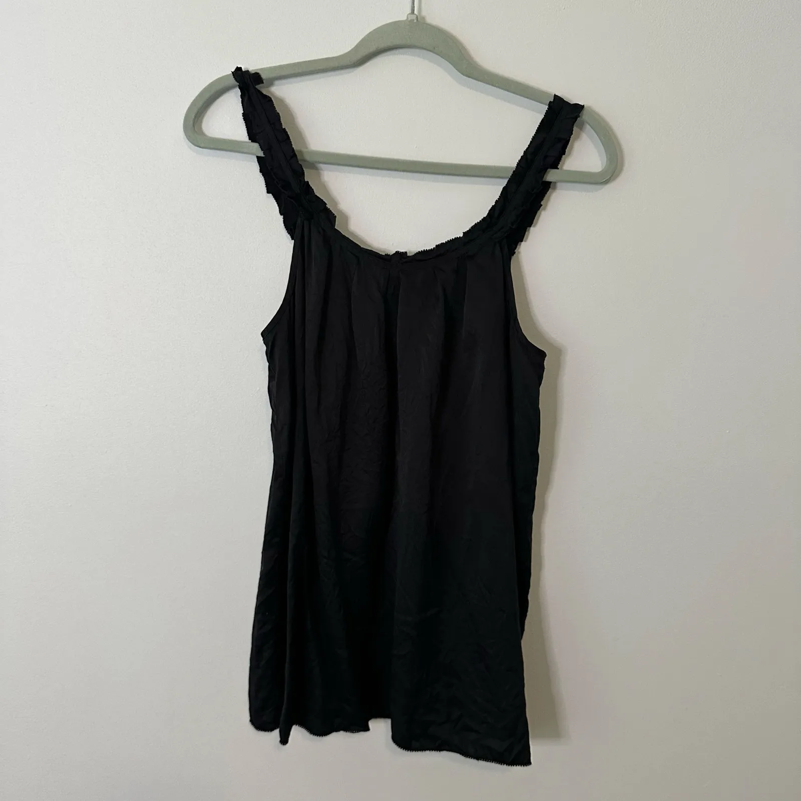 7 For All Mankind  black silk tank top size M - Image 12