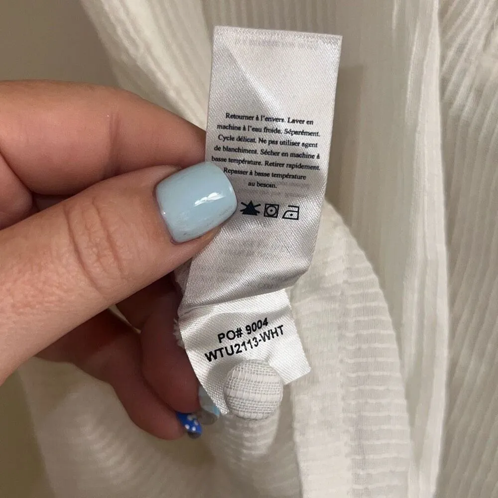 ✨Faherty Ozette Dobby Sleeveless Cotton Sz Small Top✨ - Image 8