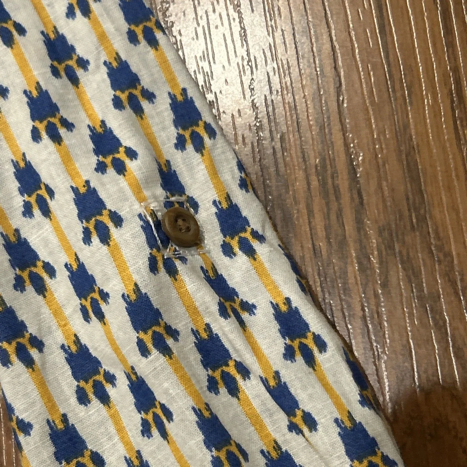 Duluth Trading Tunic Top Womens Medium Artisan Hemp Organic Cotton Shirt Pockets White - Image 8