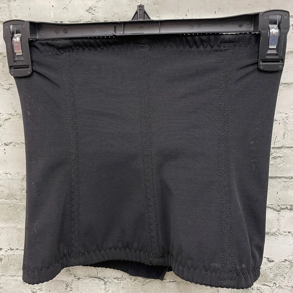 Black silver lace body shaper waist torso cinch sz S NEW - Image 2