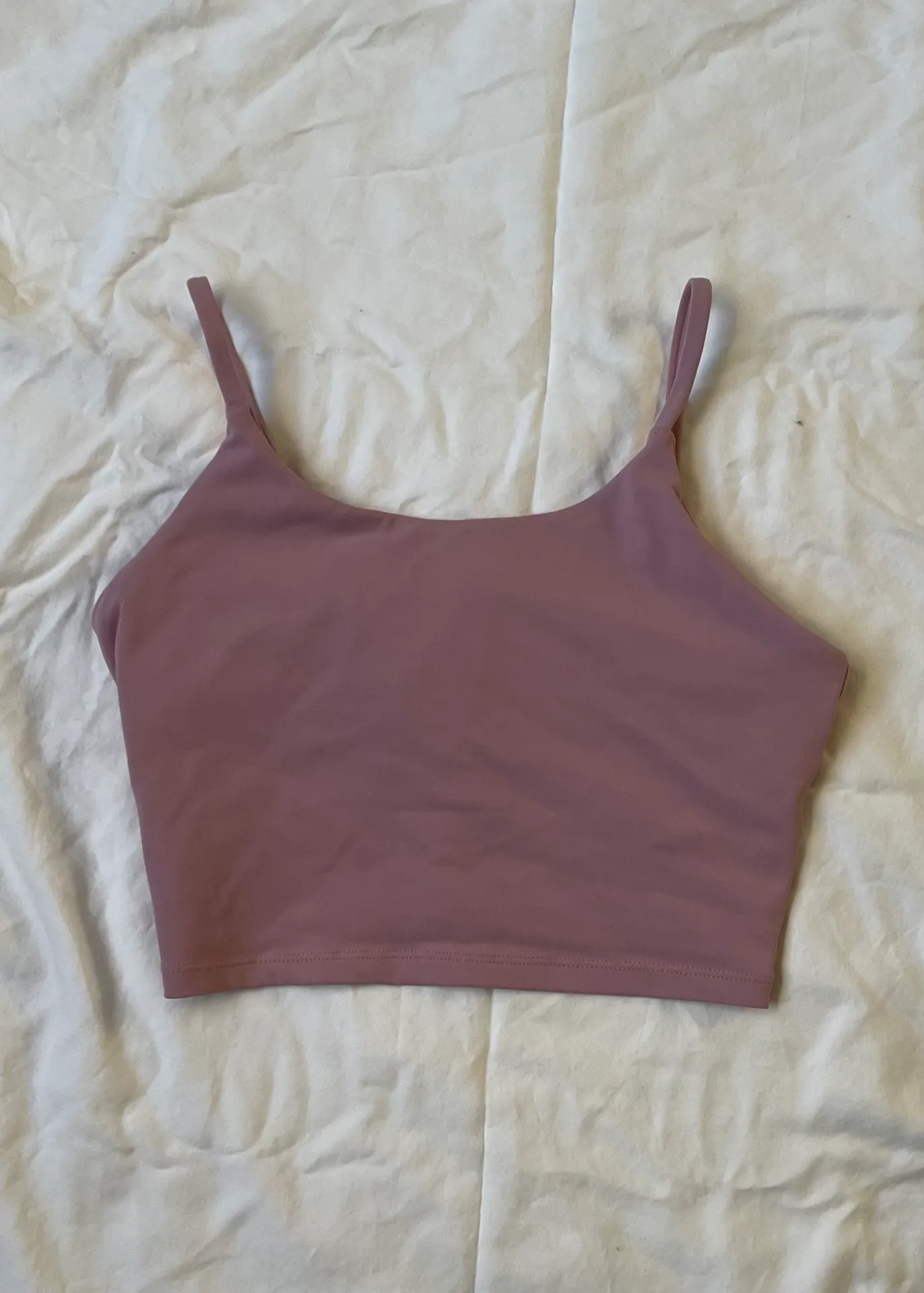 Cropped Workout Tank Pink - Image 3