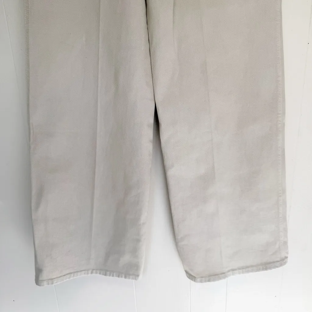 NWT GOOD AMERICAN Good Skate Wide Leg Jeans Bone Womens Size 6/28 - Image 9