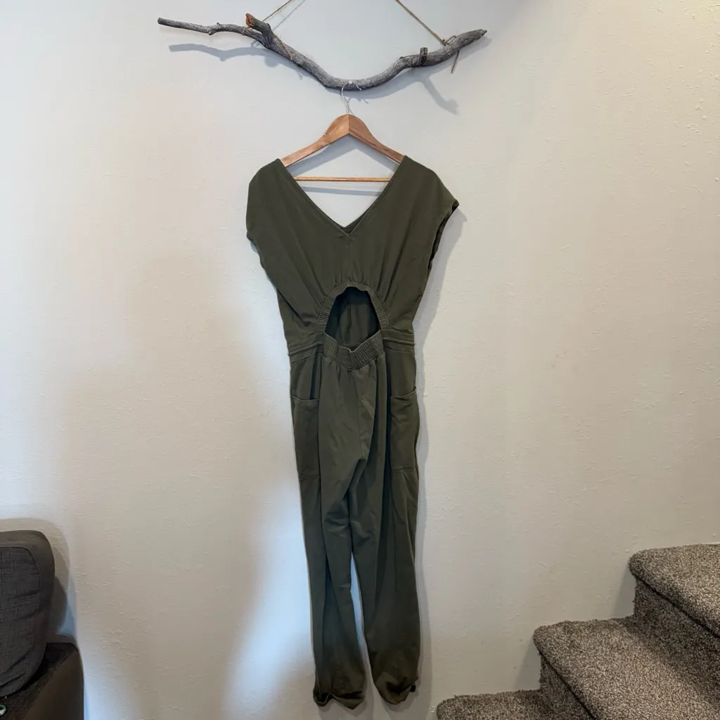 Patagonia Organic Cotton Roaming Jumpsuit in Basin Green - Image 5