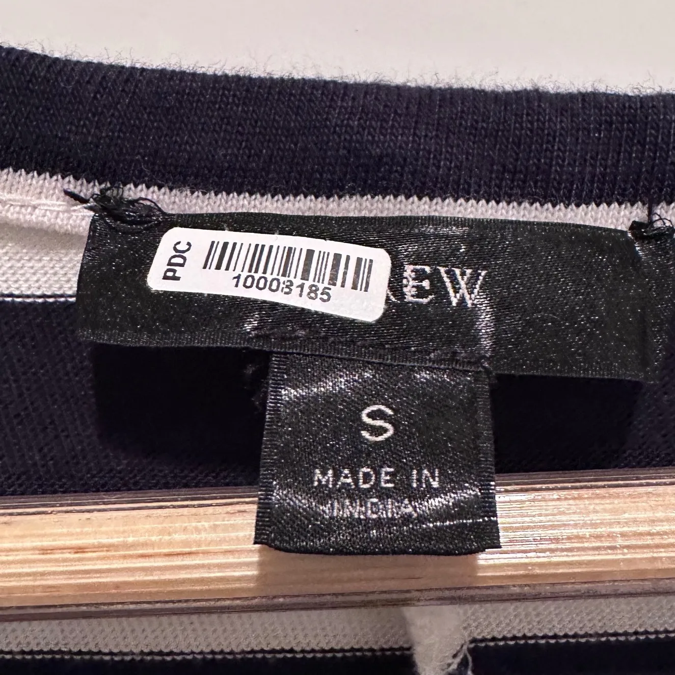 J.Crew Navy Blue White Striped High Low Maxi Dress Size Small Cotton Nautical - Image 4