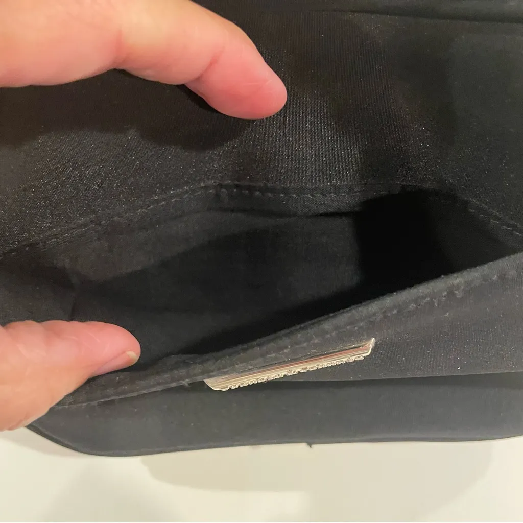 Frankie & Johnnie Black Crossbody Bag Travel Fanny Pack Double Zip Coin Adjust - Image 13