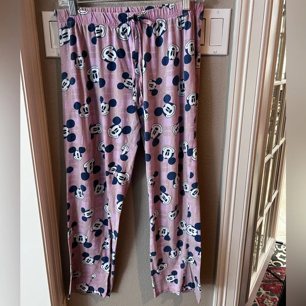 Disney Pink Mickey Mouse Pajama Pants - Image 5