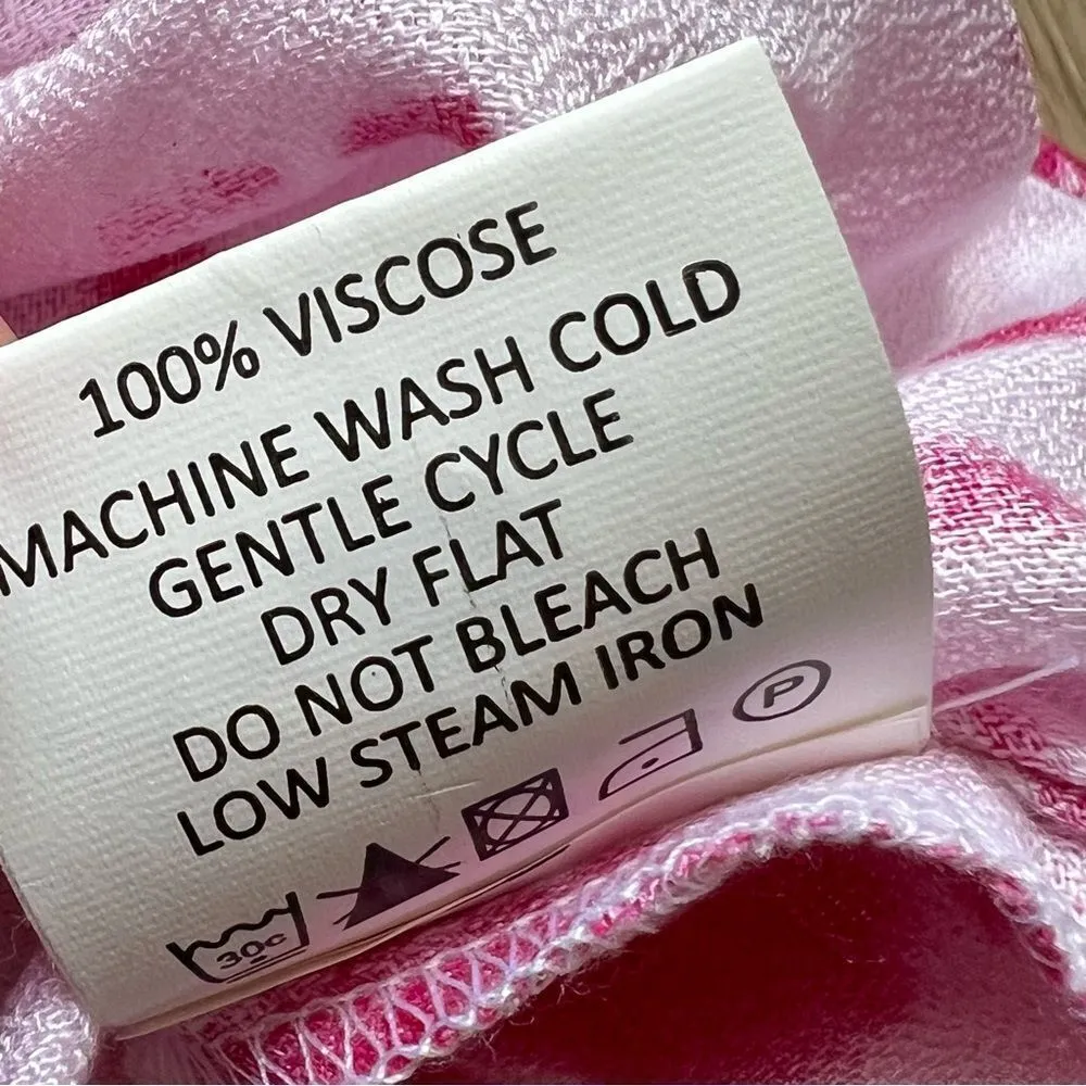 Mud Pie Pink and White Tie-Dye Cover-Up Swing Dress NWT Medium - Image 11