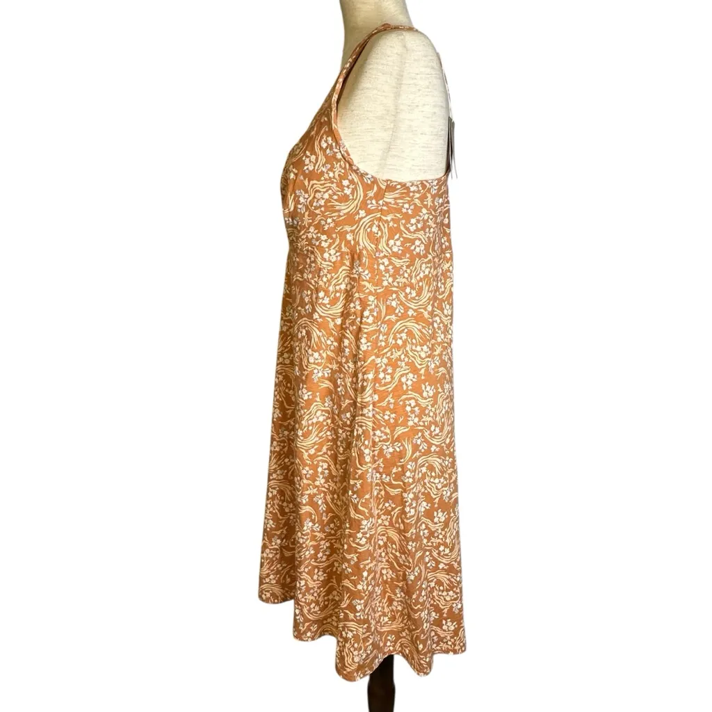 Patagonia Amber Dawn Dress‎ Hillside Trails Toasted Peach Sundress NWT Large - Image 5