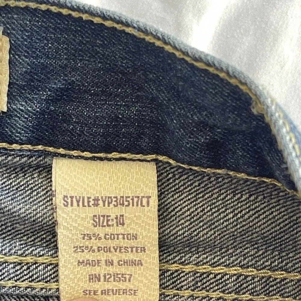 Vintage Agile Women’s denim Jeans Floral Design pants Sz 14 - Image 12