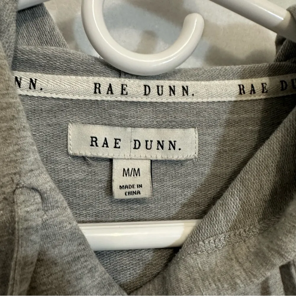 Rae Dunn Women Hoodie Sweatshirts Weekend Grey Size M - Image 4