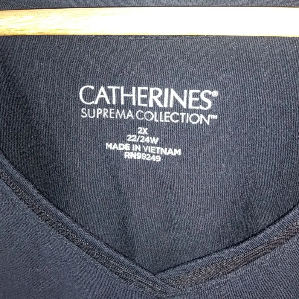 Catherines 2X Plain Black V - Image 3
