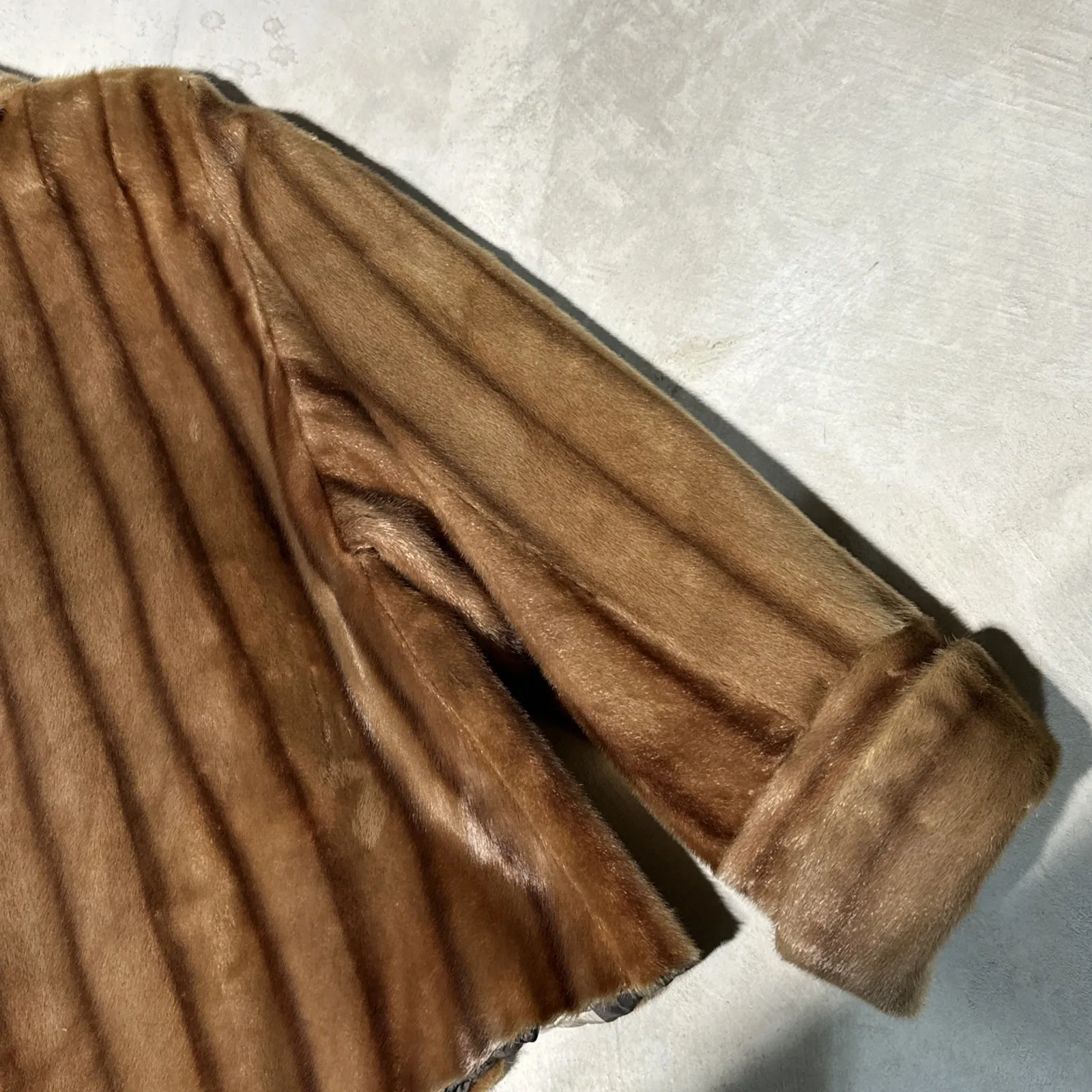 Vintage Adler's by Annis Fur Light Brown Mink Cropped Jacket Coat 1970's Women's Size undefined - Image 16