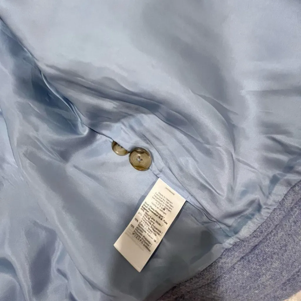 Madewell Light Blue Brushed Utility Jacket Size Medium - Image 4