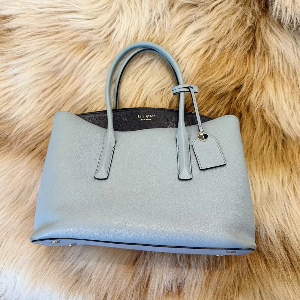 Kate Spade Cameron Street Small Candace Satchel Blue Leather Crossbody Bag - Image 2