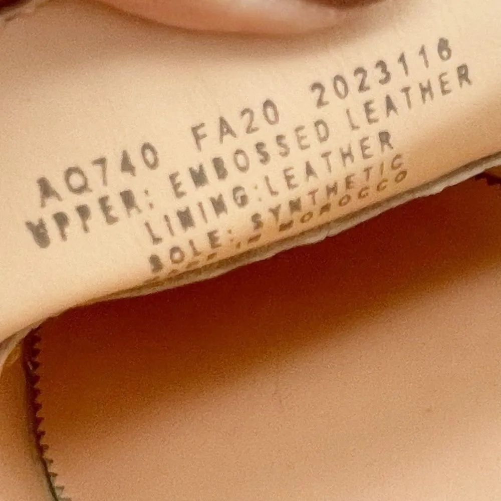 NEW J. Crew Cecile Croc Embossed Leather Slipper Loafer Tan Slip-On Size 7 NWOB - Image 14