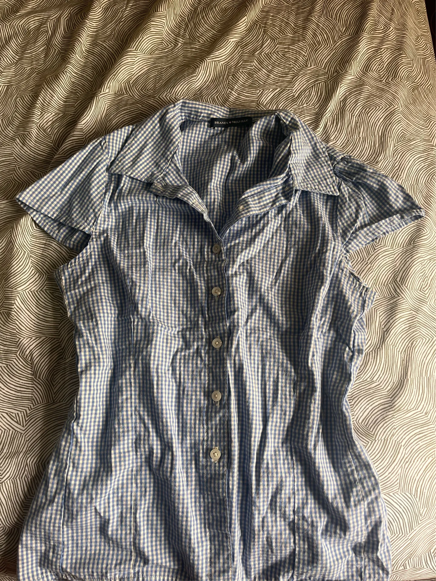 Brandy Melville Rue Plaid Top - Image 2