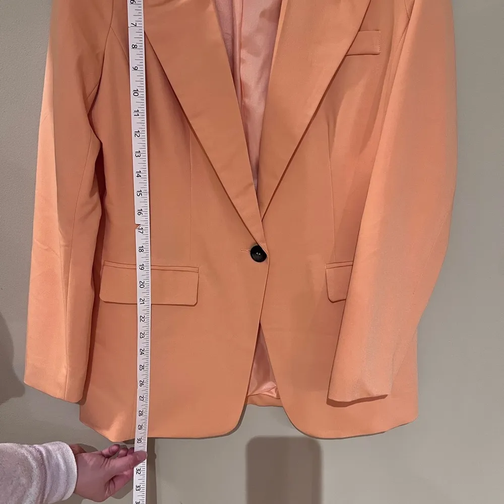 VICI Orange Confidence Double Breasted Linen Blazer - Image 7