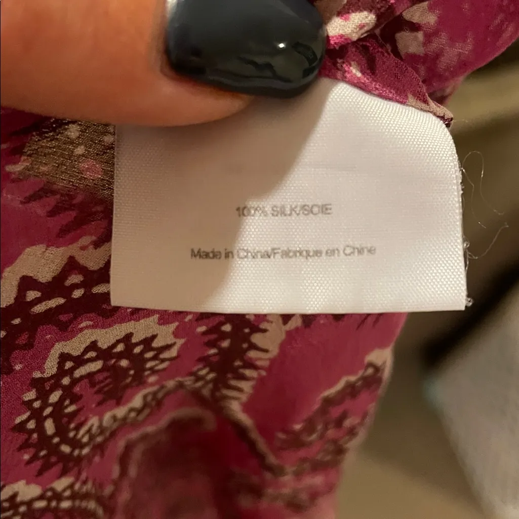 Tory Burch Pink Paisley 3/4 sleeve tunic - Image 4