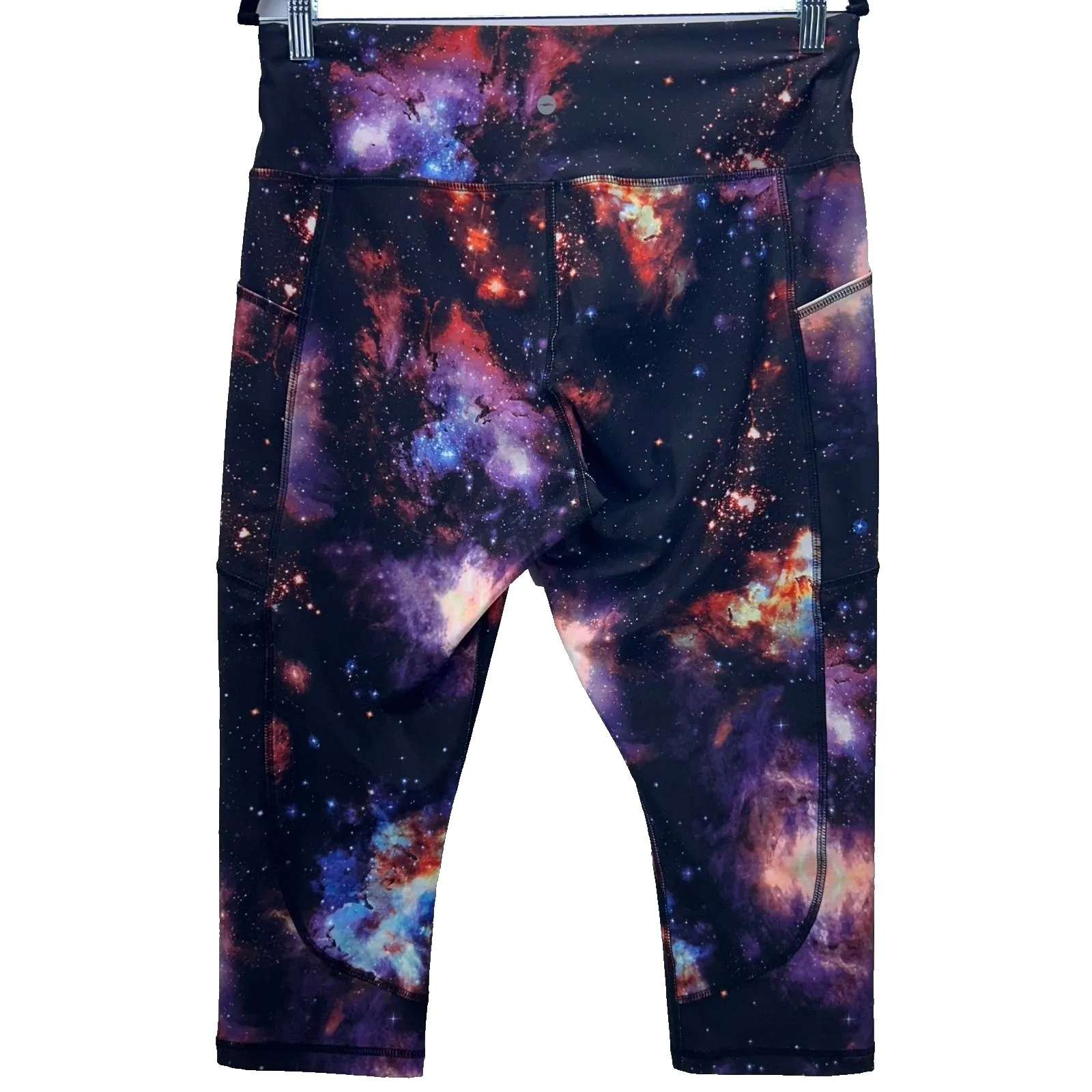 Avia Capri Leggings Large Galaxy Print Gym Workout Activewear Yoga Performance - Image 2