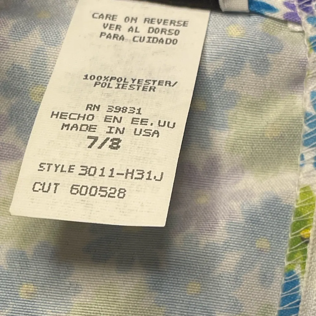 Vintage Vibrant Floral Mini Dress - Image 8