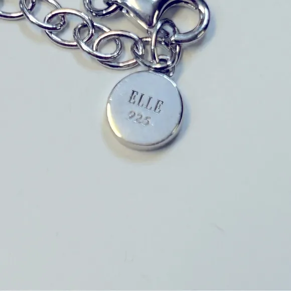 Elle‎ Sterling Silver Necklace and Earring Set - Image 8