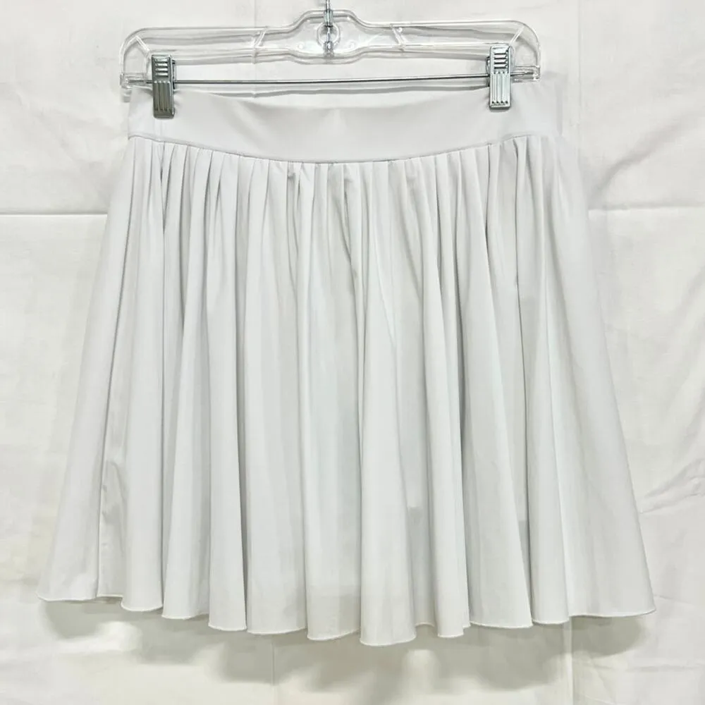 Juicy Couture High Waisted Pleated Skirt Tennis Short Liner White Women's Size M - Image 3