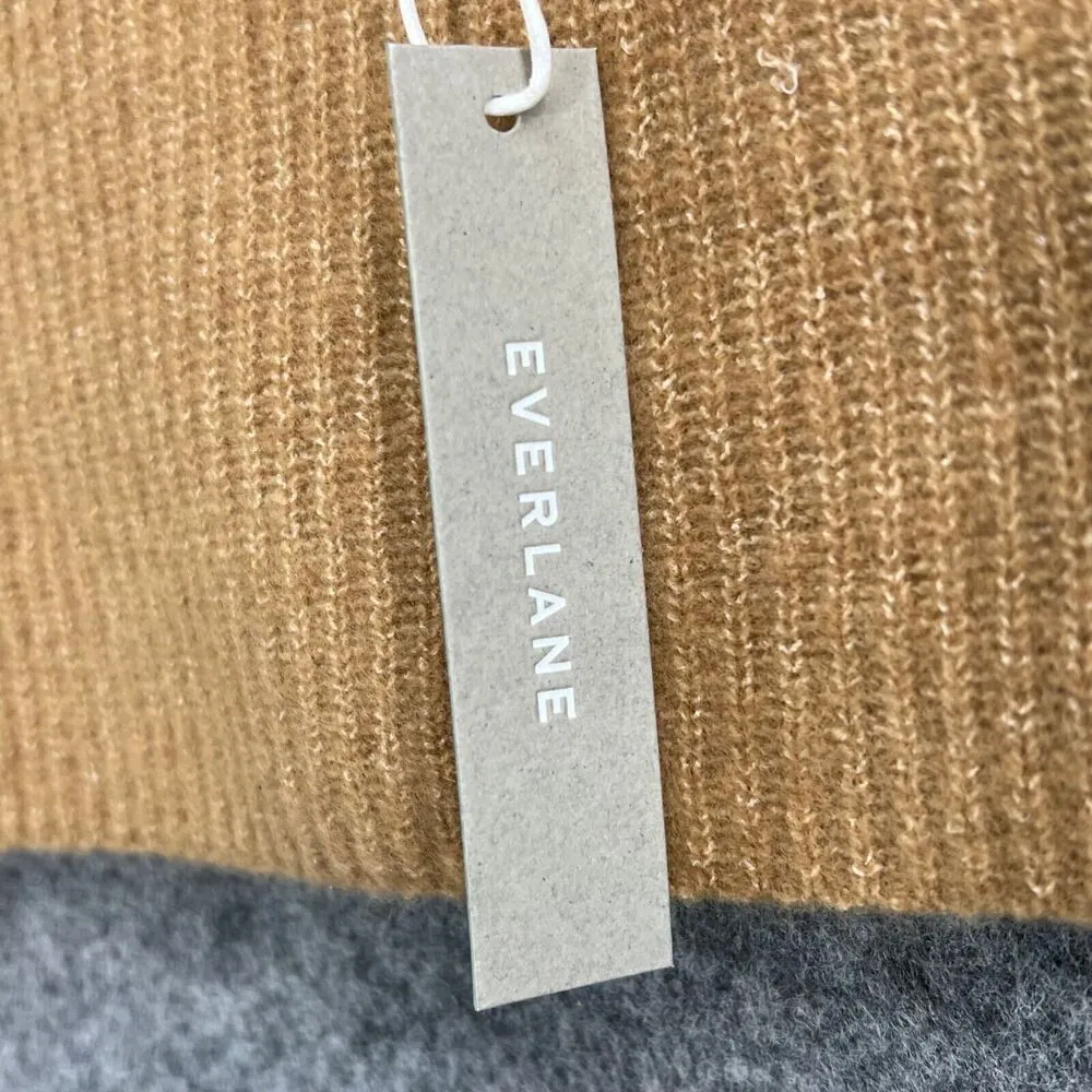 Everlane Cozy Stretch Tank M Camel Tan Wool Yak Tank Square Neck Minimalist NEW - Image 10