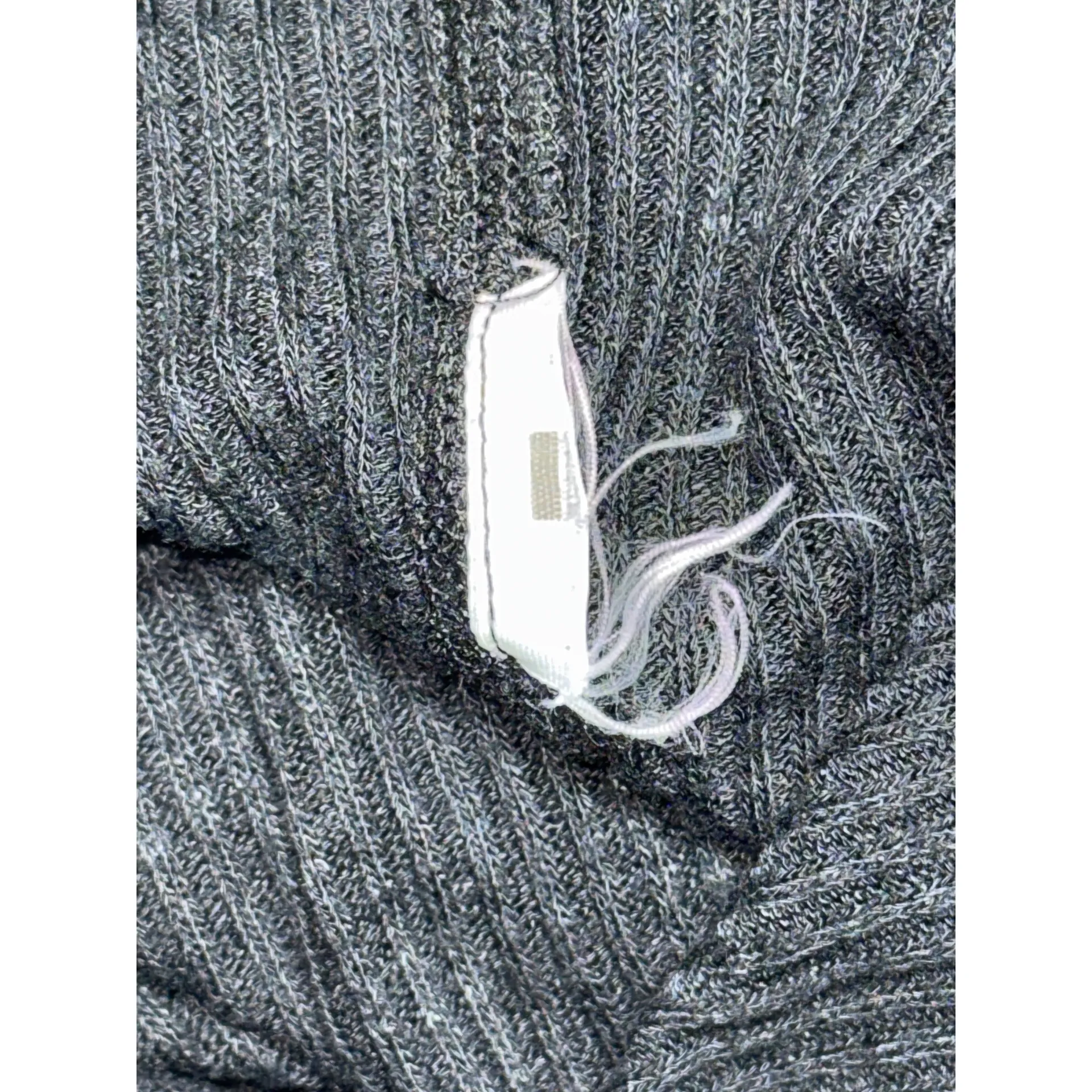 Abercrombie & Fitch Black Ribbed Knit Long Sleeve Henley Cardigan Sweater Size S - Image 5