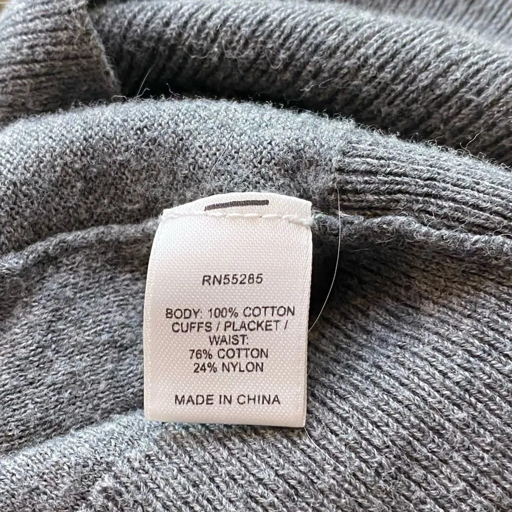 Express‎ Beaded Cropped Cardigan Sweater Gray - Image 7