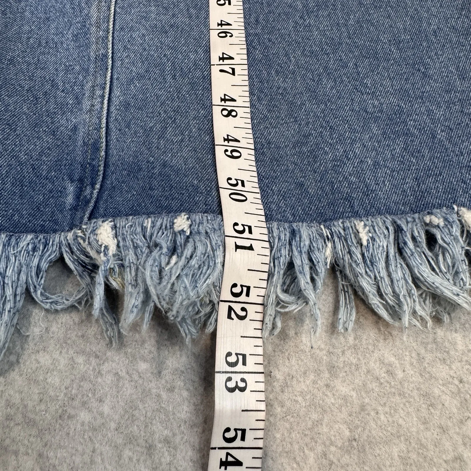 Vintage Carole Little Denim Jumper Dress Large Blue Jean Embroidered Cotton NEW - Image 15