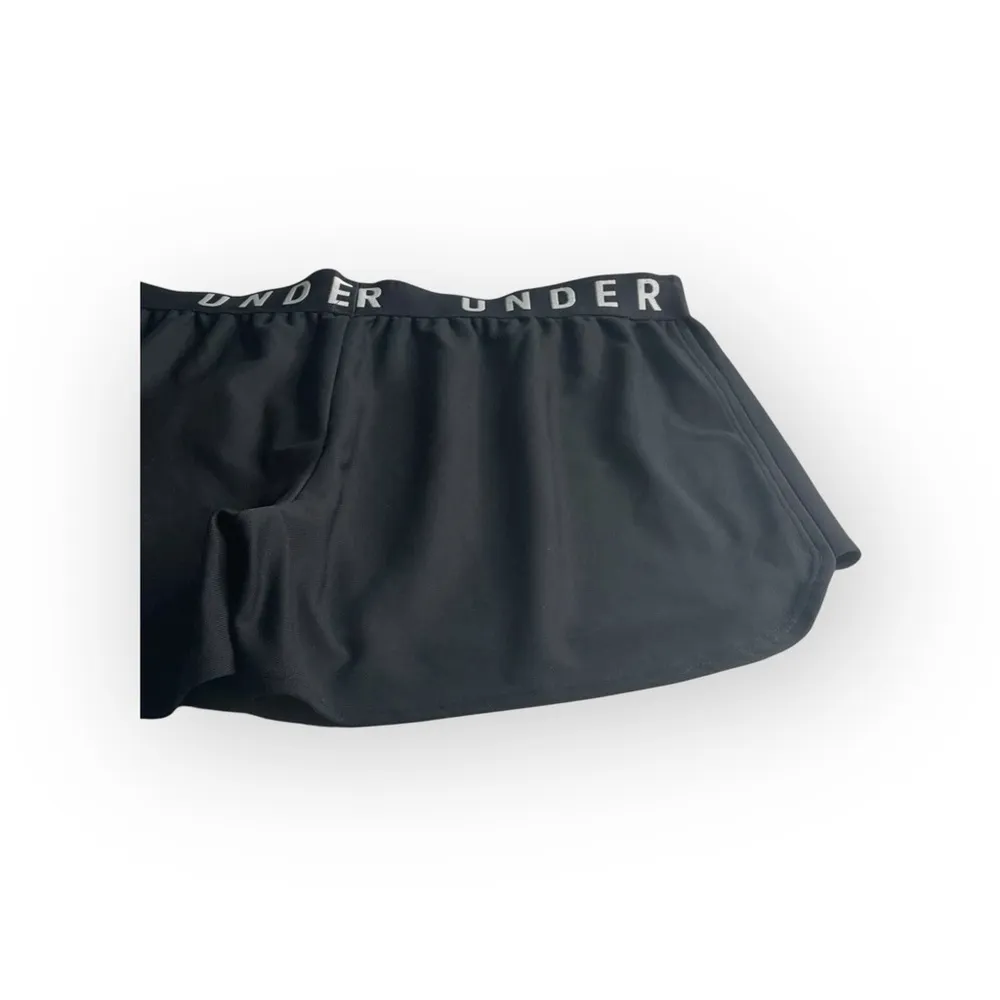 Under Armour ✪ Heat Gear Loose Logo Running Run Short Shorts ✪ Black ✪ Large - Image 10