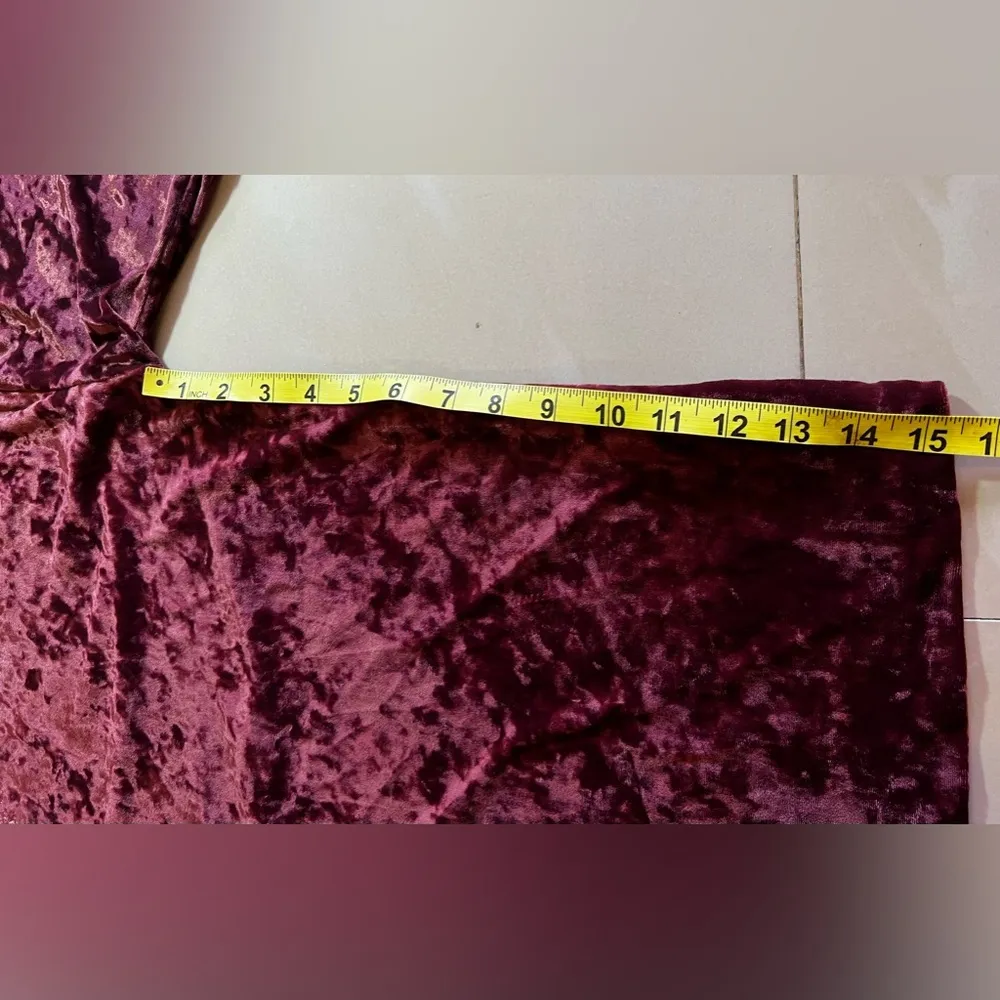 J.Jill Pinot Multi Embroidered Velvet Tunic Top Purple Size L Size L - Image 11