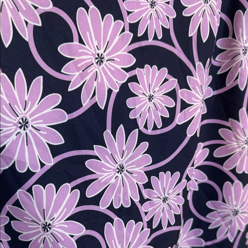 Golftini Floral Purple Skort . Size 8 Black - Image 2