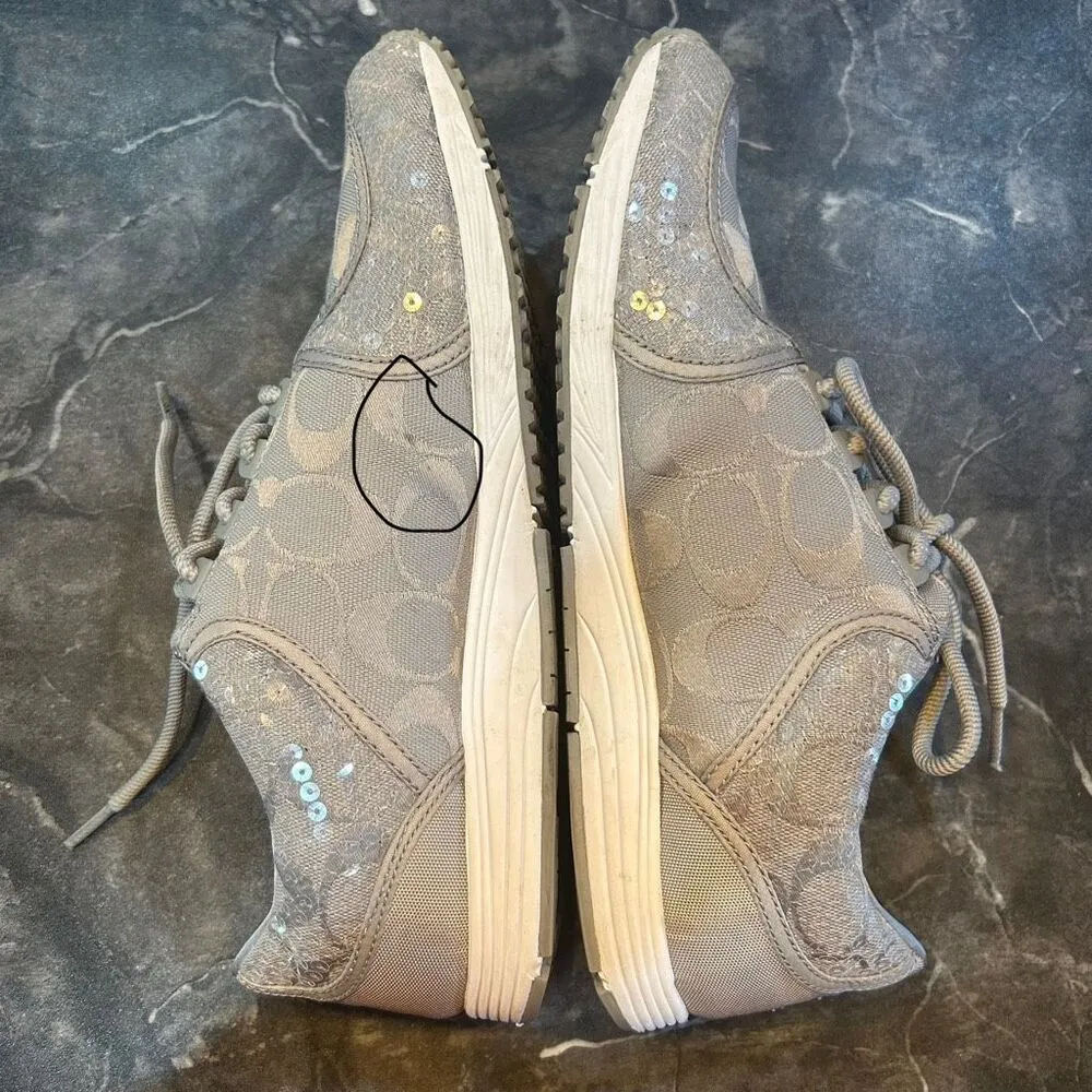 Coach Karine A2618 Women’s Size 10M Gray Tennis Shoes - Image 3