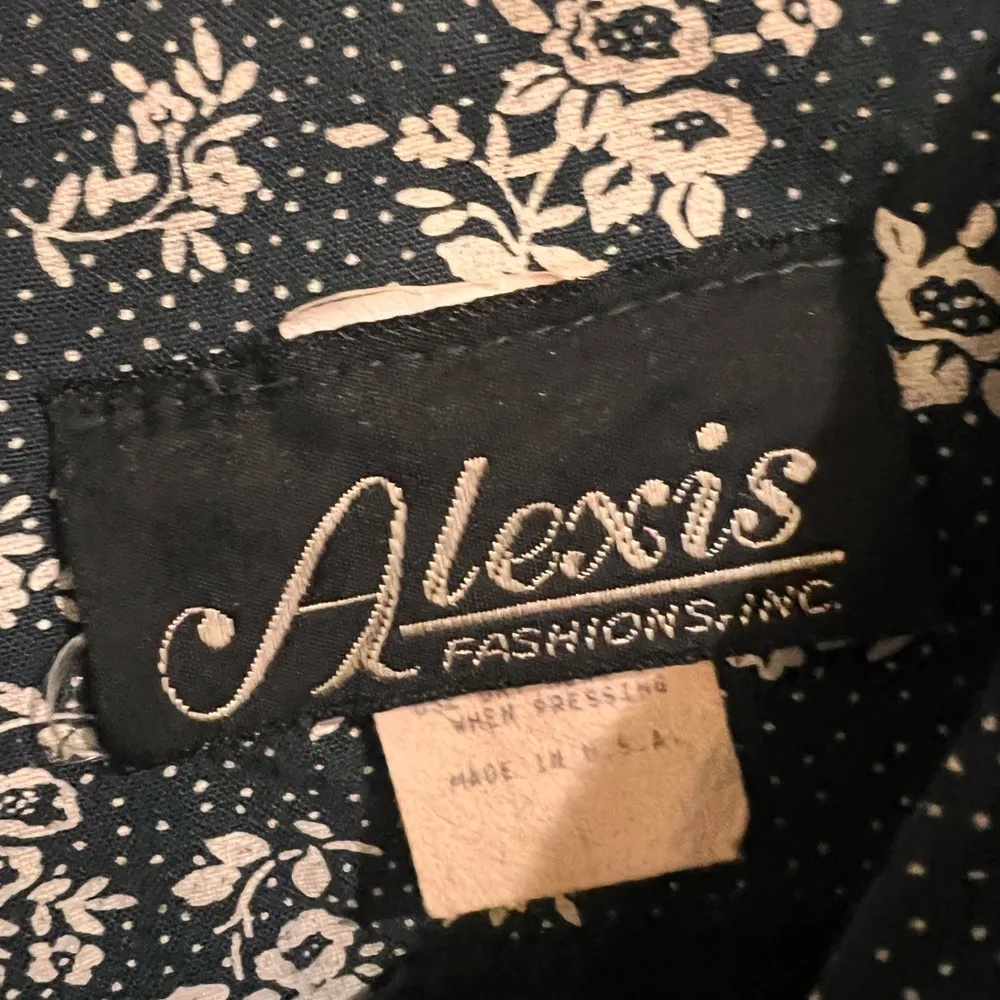 VENDOR ITEM : WILL NOT TAKE LESS Vintage Alexis Fashions Inc Floral Dress White Size L - Image 4