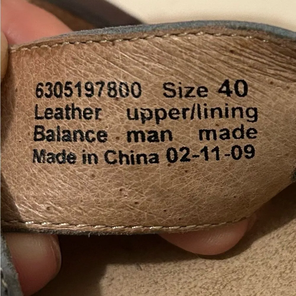 Dansko Blue Suede Leather Sandals Size 9.5 - Image 10