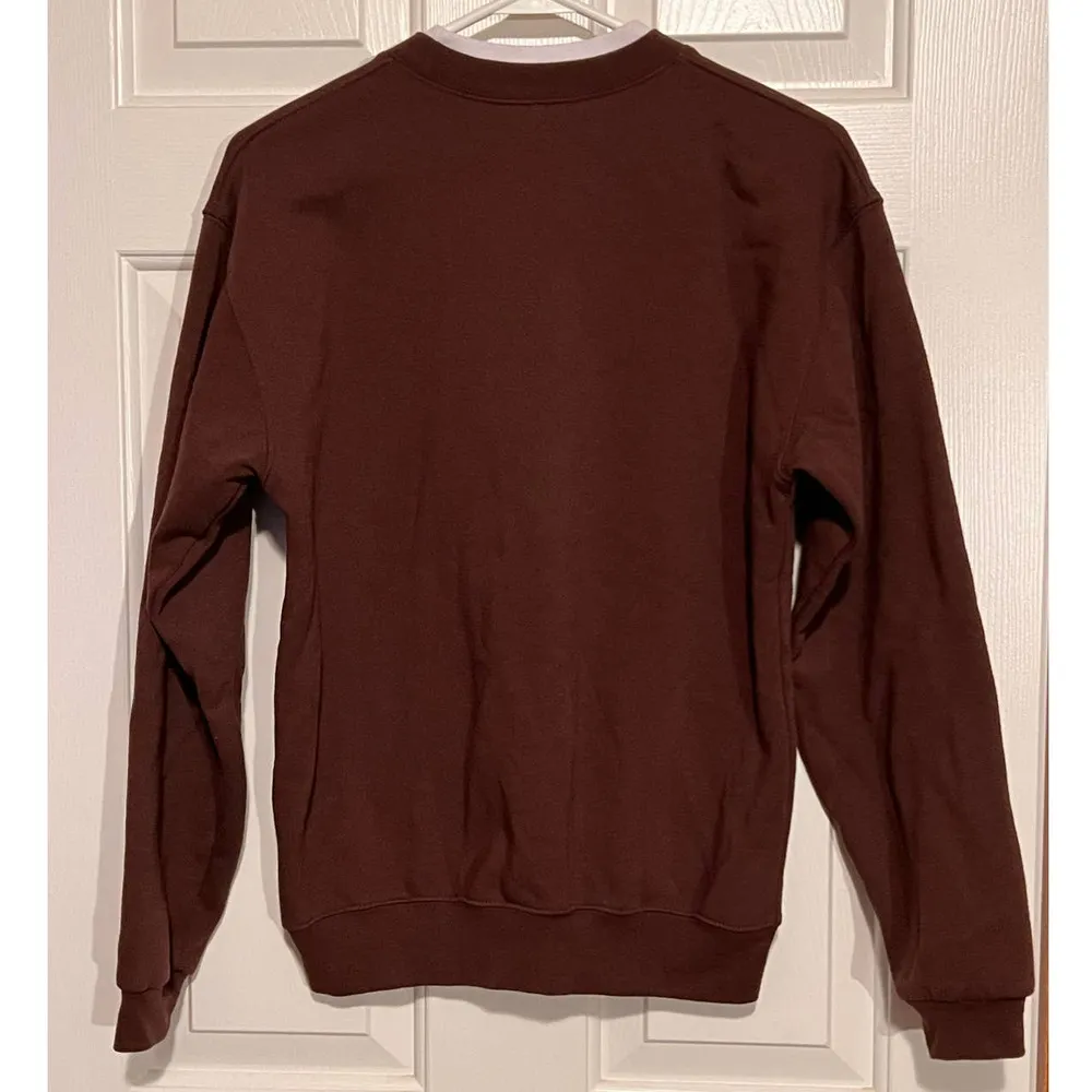 Endless Designs Brown Snowman Sweatshirt Size XL 23" Long x 22" Sleeve x 20" PTP - Image 2