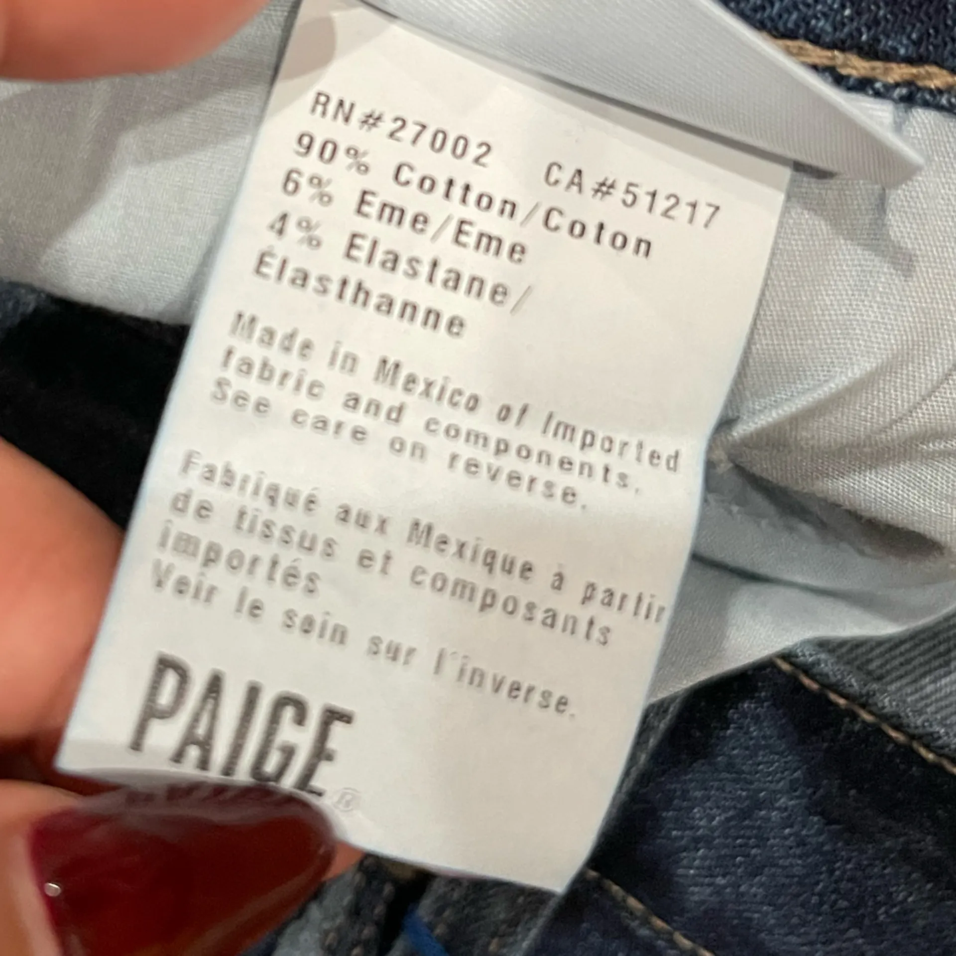 PAIGE Indigo Denim Skirt - Image 9