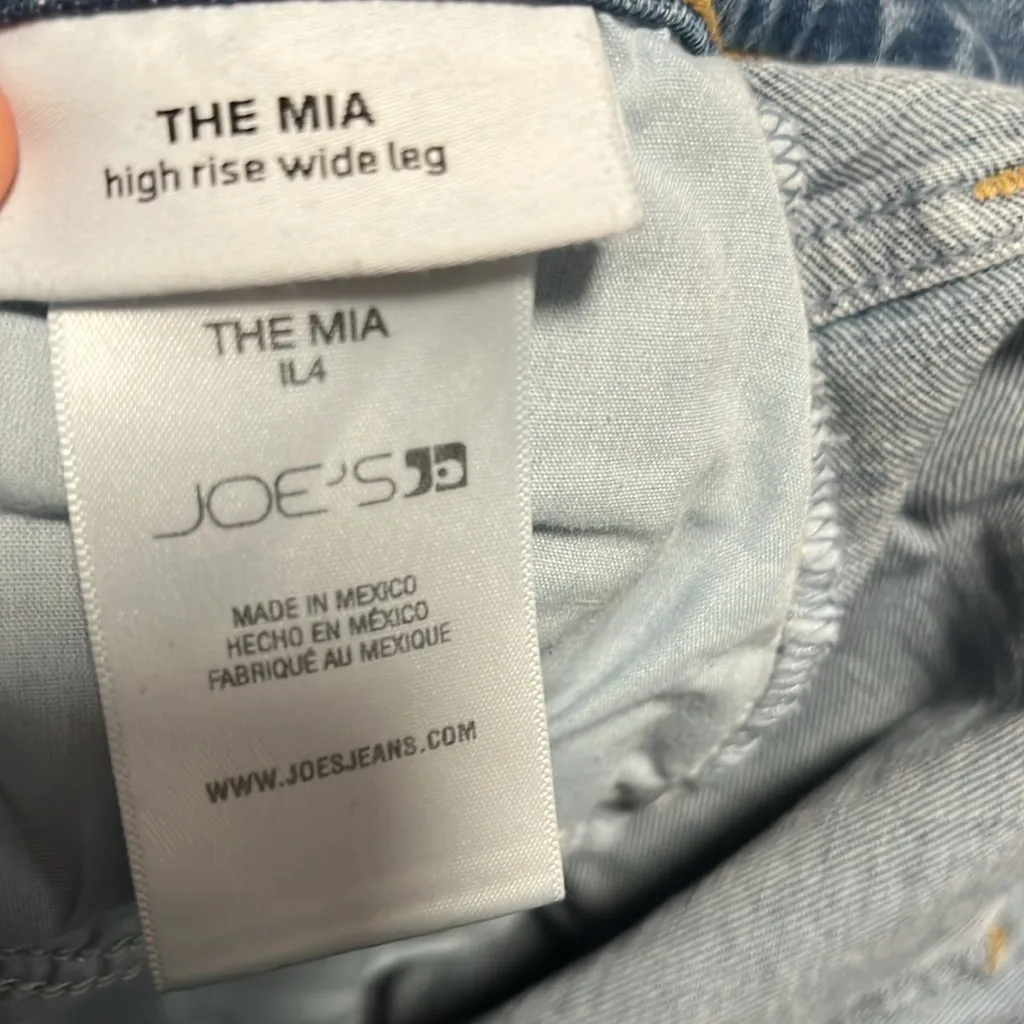 JOE'S JEANS The Mia High-Rise Wide-Leg Jeans, Size 28 - Image 9