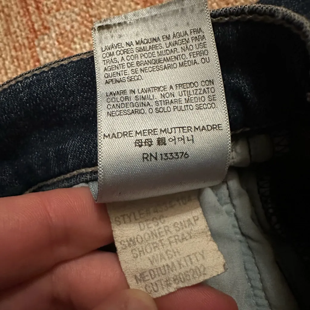 Mother Denim Swooner Snap Short Fray Medium Kitty Size 25 Jean shorts Blue - Image 6