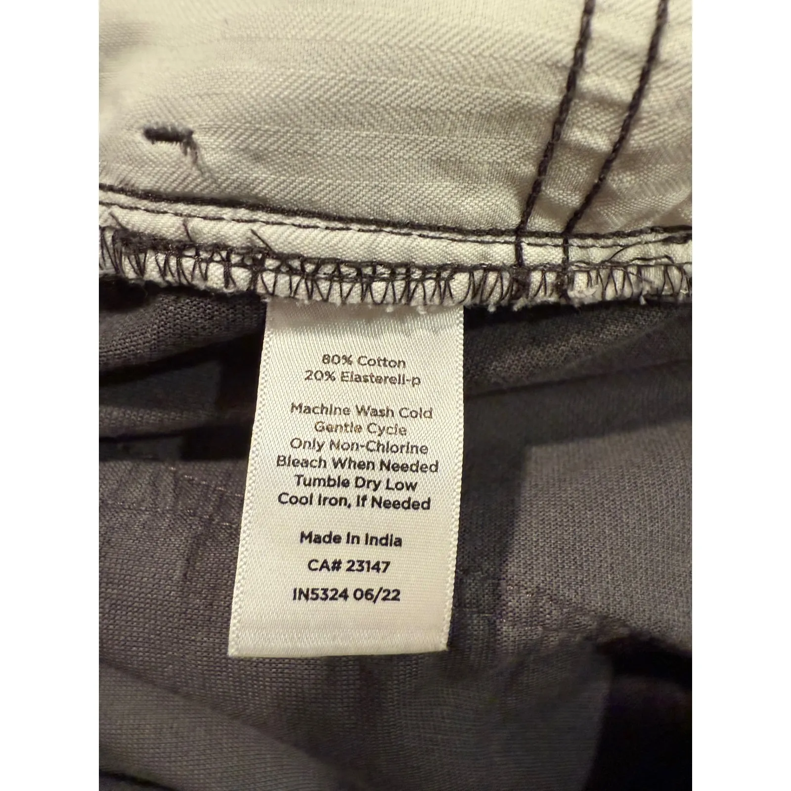 Talbots Women's Gray Velveteen Straight Leg Pants Corduroy High Rise Size 8P - Image 6